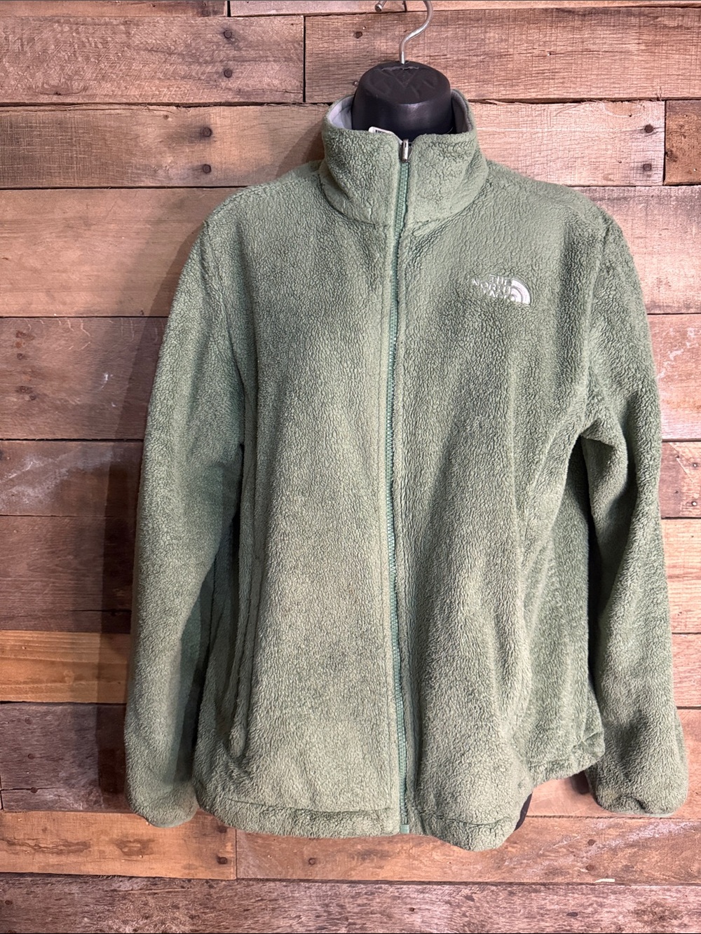 The North Face Green Osito Full Zip